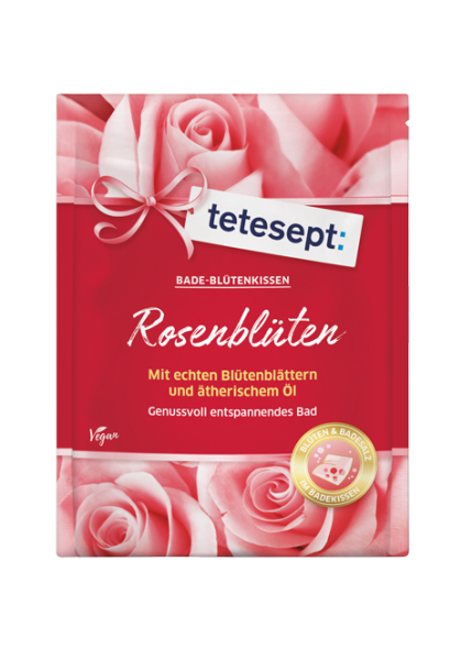 tetesept Bade-Blütenkissen Rosenblüten