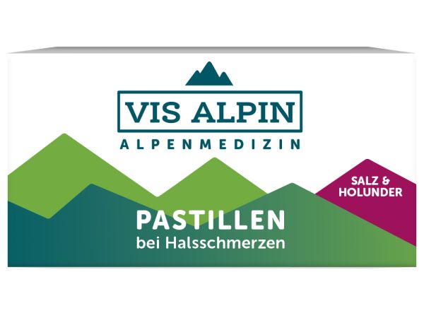 VIS ALPIN Alpensalzpastillen Holunder