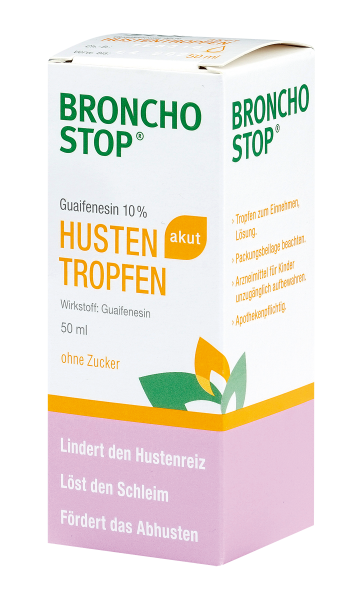 Bronchostop® Guaifenesin 10% akut Hustentropfen