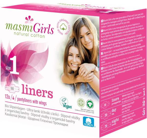 Masmi Organic Care - Bio Slipeinlagen Girls No. 1
