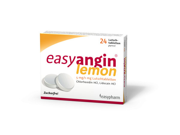 easyangin® Lemon 5mg/1mg Lutschtabletten