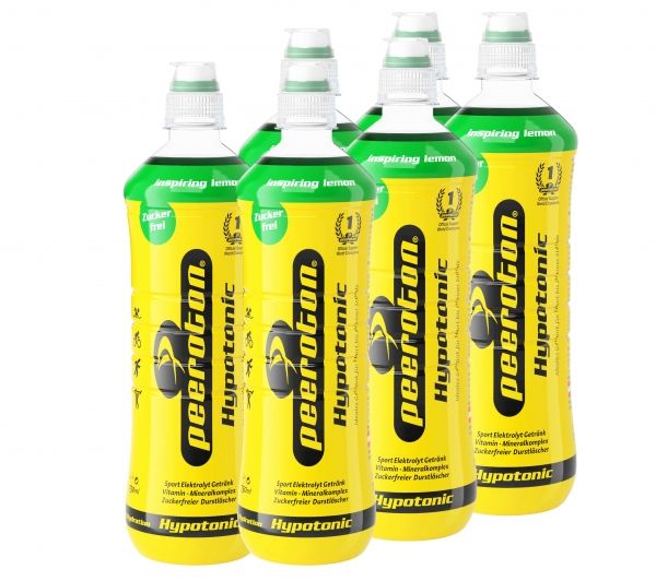 Peeroton 6-Pack Hypotonic Sports Drink Inspiring Lemon