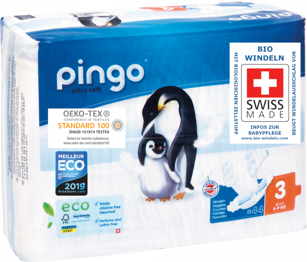 Bio Windeln Pingo Swiss® - Midi 4-9kg