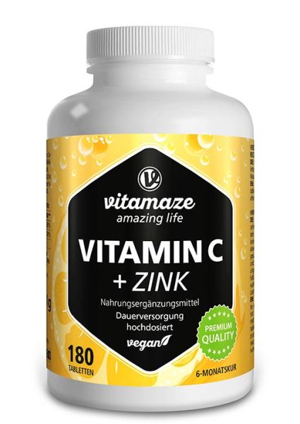 Vitamaze Vitamin C hochdosiert + Zink