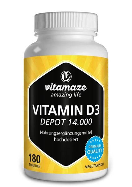 Vitamaze Vitamin D3 Depot 14.000 IE hochdosiert