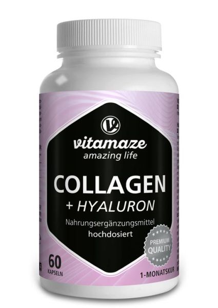 Vitamaze Kollagen 300 mg + Hyaluronsäure 100 mg hochdosiert